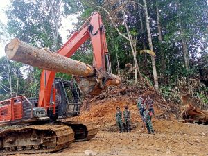 Hari Ketiga TMMD Ke 110 Kodim 1206/PSB, Personil TMMD Dan Warga Terus Lakukan Pengerjaan Fisik