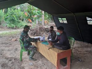 Satgas TMMD Ke-110 Memotivasikan Pemuda Desa Pedalaman Masuk TNI