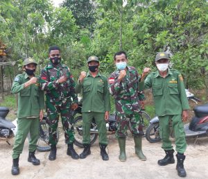 Pro Aktif, Satgas TMMD 110 Kodim 1206/PSB Gandeng Linmas Komsos Jaga Keamanan