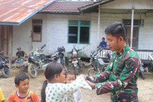 Serda M. Danny Purnomo Anggota Kodim 1206/ Psb Satgas TMMD Ke-110 Yang Berasal Dari Daerah Danau Sentarum