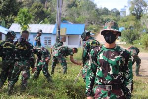 Pratu Ajmal Dari Yonif RK 644/WLS Siap Sukseskan TMMD Ke 110 Kodim 1206/PSB