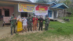 TMMD 110 Putussibau Kobarkan RT Tanggap Tangguh COVID-19 Pengkadan