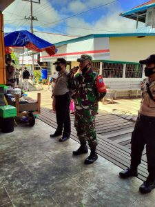 Koramil 1206-09 Jongkong Genjarkan PPKM  Dukung Kegiatan Tmmd ke 110 Putussibau