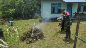 Sinergitas Luar Biasa Babinsa dan Babinkamtibmas di TMMD Ke 110 Kodim 1206/PSB