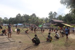 Penambahan Tenda Di Lokasi TMMD Ke-110 Kodim 1206/Psb