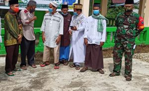 Hadiri Isra’Mikraj  Satgas TMMD -110 Putussibau Terapkan Prokes Di Pengkadan