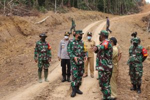 Kunjungan Kerja Tim Wasev Mabes TNI-AD Ke Lokasi TMMD Ke 110 Kodim 1206/PSB