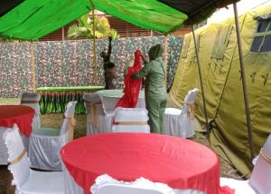 Tak Hanya Suami, Istri Tentara pun Ikut sukseskan TMMD 110 Kodim 1206/PSB