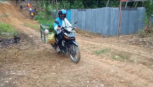 Perekonomian Masyarakat Lancar Berkat Pembagunan Jalan TMMD ke 110 Kodim 1260/PSB.