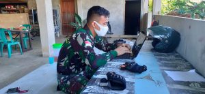 Tim Penerangan Kodim 1206/PSB Sajikan Informasi Terkini Kegiatan TMMD 110