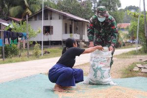 Berkat TMMD 110 Putussibau Para Petani Ladang Tintin Kemantan Rajin Bekerja