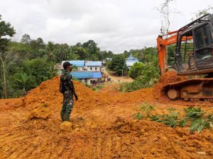22 Hari Kerja, Program TMMD 110 Kodim 1206/PSB Sasaran Fisik Hampir Capai 100 Persen.