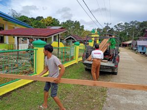 Antusias Masyarakat Dengan Satgas TMMD Kodim 1206/PSB Garap Tempat Air Wudhu
