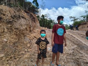 Ucapan Terima Kasih Dari Anak-Anak Warga Desa Beringin Kepada TMMD Ke 110 Kodim 1206/PSB