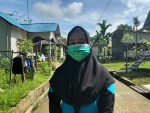 Kaur Keangan Desa Rian Panjang Susi Fahmi Sulistiani Menyambut Baik Satgas TMMD Ke 110 Kodim 1206/Psb