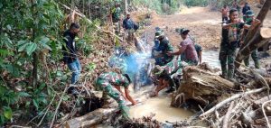 Di Penghujung TMMD Kemanunggalan TNI Dengan Rakyat Semakin Nyata