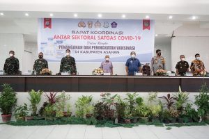Penanganan dan Peningkatan Vaksin, Satgas Covid-19 Kabupaten Asahan Gelar Rakor Antar Sektoral