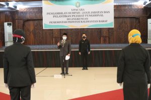 Sekda Kalbar Lantik 153 Pejabat Fungsional Pemprov Kalbar