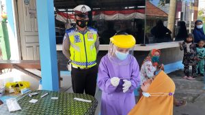 Satlantas Polres Way Kanan Gelar Rapid Test Antigen Gratis