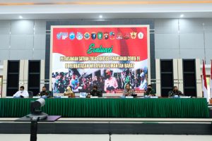 Wakapolda Kalbar Hadiri Rapat Evaluasi Pengendalian Covid-19 di Wilayah Perbatasan