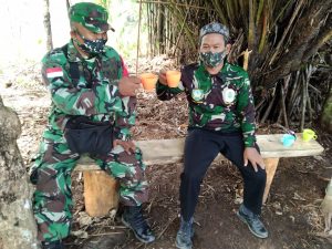 Satgas TMMD Kodim 1206/PSB Ngopi Bersama Warga