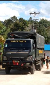 Keberangkatan Satgas TMMD 110 Kodim 1206/PSB Meninggalkan Dusun Tintin Kemantan.