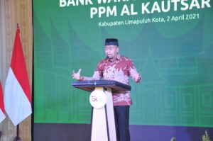 Wagub Sumbar Audy Resmikan Bank Wakaf Mikro