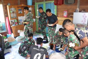 TMMD Regtas Ke 110 Kodim 1206/PSB Berakhir, Warga Desa Hulu Pengkadan Adakan Perpisahan