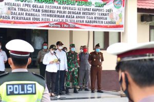Dewan Landak Hadiri Apel Gelar Pasukan Operasi Ketupat Kapuas 2021