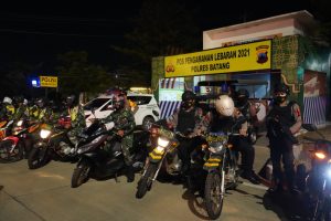 Larangan Mudik Lebaran, TNI – Polri Kota Batang Patroli Pospam
