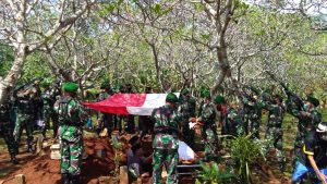 Wujud Penghormatan, Kodim Batang Gelar Prosesi Pemakaman Secara Militer Seorang Veteran