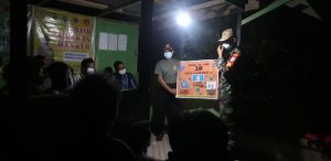 Koramil 1204-12/Parindu Mensosialisasikan 3M Kepada Masyarakat Binaan.