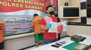 Pengedar Bawa Narkoba dari Malaysia Dibekuk Polres Sambas