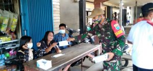 TNI Himbau Warga Agar Selalu Mematuhi Prokes