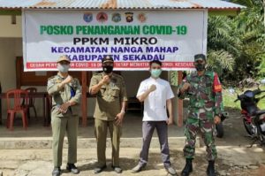 Babinsa Koramil 18/Nanga Terus imbau masyarakatnya tentang protokol kesehatan