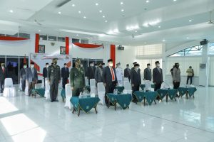 Bupati Asahan Ikuti Upacara Hari Lahir Pancasila Secara Virtual