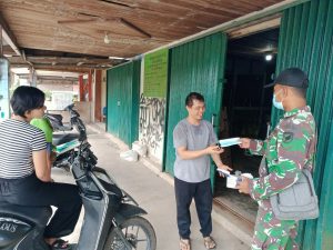 Zidam XII/Tpr Sosialisasi Pencegahan Covid-19 di Dusun Jamai Kabupaten Landak
