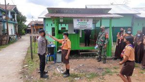 Koramil 1204-19/Mukok Mensosialisasikan 5M Kepada Masyarakat Di Desa Binaa