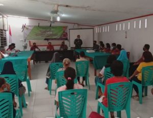 Danramil Mengikuti Kegiatan Penyaluran Dana BLT DD Tahap 4 Tahun 2021.