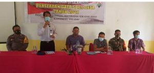 Koramil 16/ Sekadau Hulu Menghadiri kegiatan musdesus pendataan SDGs.