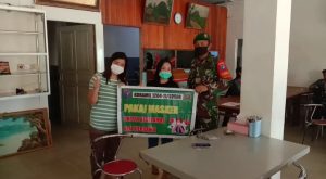 Koramil 1204 – 11/Tayan Hulu Sosialisasi Himbauan 3 M