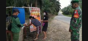 Koramil 22/ Belitang Mensosialisasikan 5M kepada Masyarakat Binaan