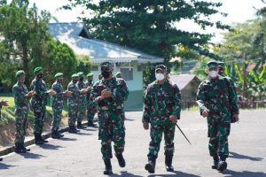 Danrem 121/Abw Sambut Kedatangan Tim Pengawasan Post Audit Itjenad