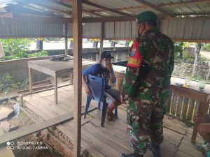 Koramil1204-09/Toba Babinsa Gencar Ingatkan Masyarakat tentang Prokes