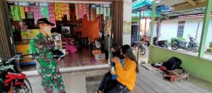 Koramil 1204-19/Mukok Sosialisasi Prokes kepada Warga