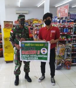 Babinsa Koramil 18/Nanga Mahap Terus Lakukan Sosialisasi Protokol Kesehatan kepada masyarakat desa