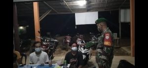 Koramil 22/ Belitang Sosialisasi 5 M kepada Masyarakat Binaan