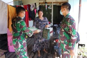 Gelar Gerakan Baksos, Zidam XII/Tpr Berikan Paket Sembako