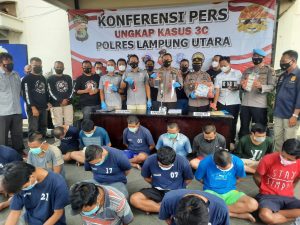 Polres Lampung Utara Amankan 22 Pelaku Kejahatan, Satu Diantaranya Didor