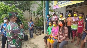 Koramil 1204-12/Parindu Mensosialisasikan 3M Kepada Masyarakat Binaan